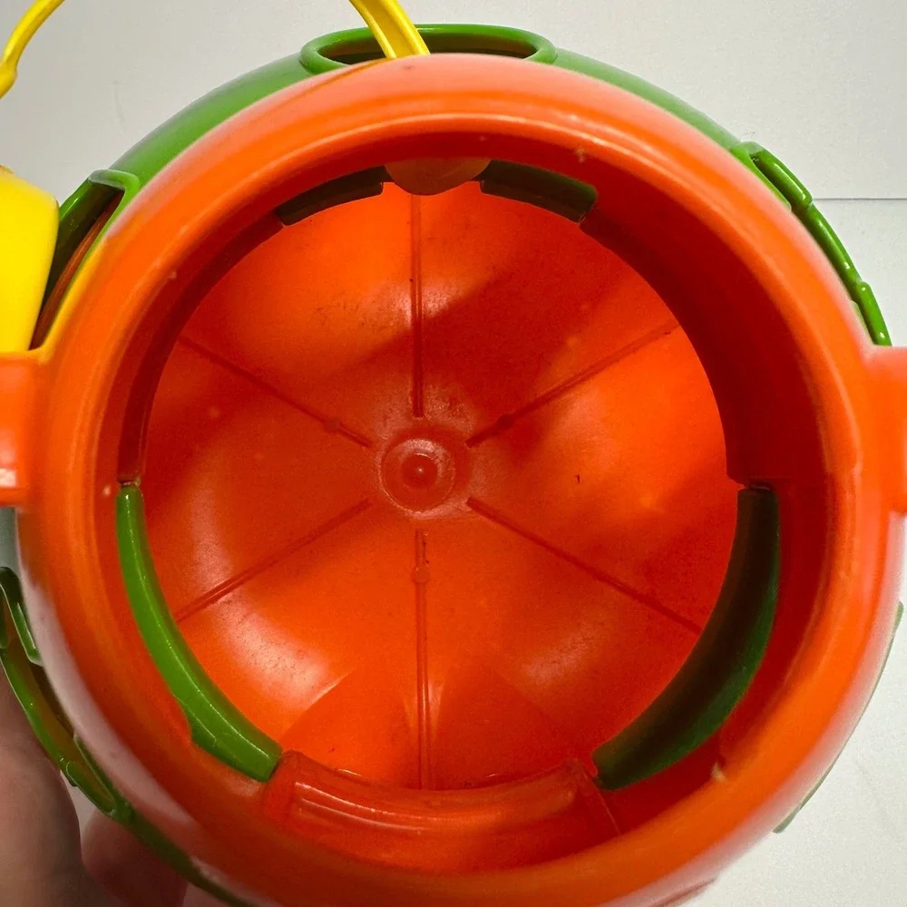 Vintage Playskool Bear Shape Sorter Wobble Toy Roly Poly 4‎ Shapes Squeaks